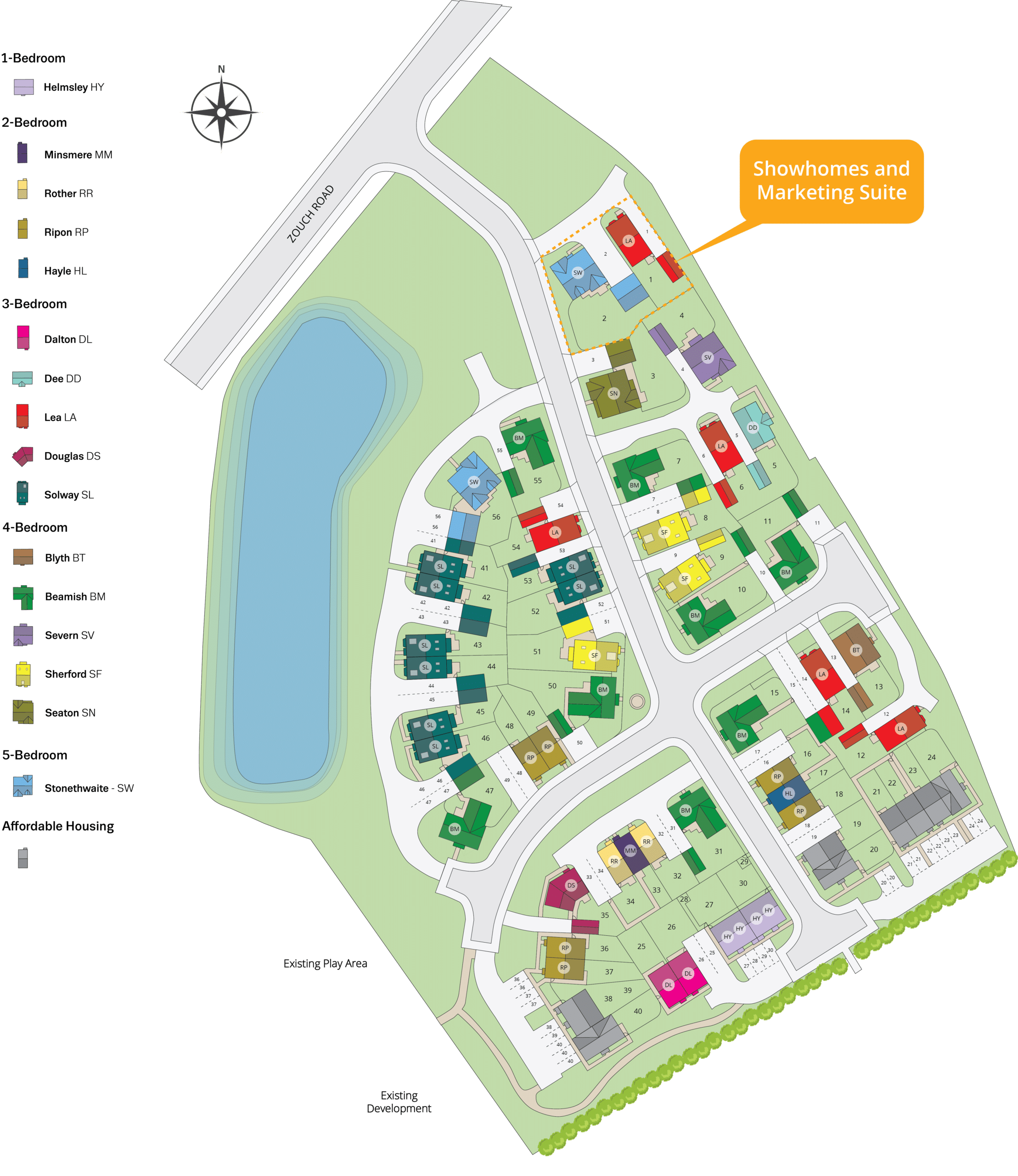 Hathern Edge site plan