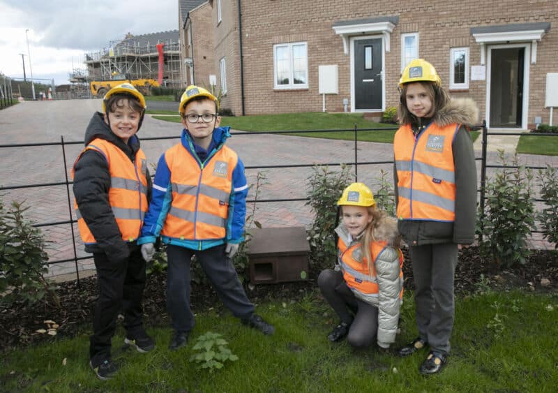 School children help Hedgehogs