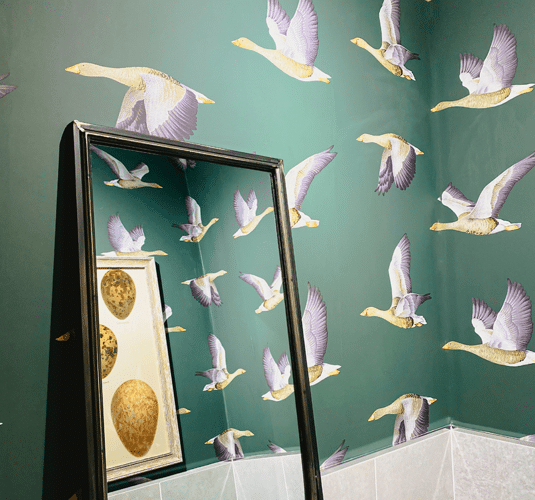 How to add character with wallpaper your home with colour